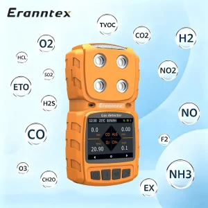 Battery-Powered Portable H2S CO O2 LEL Gas Detector and Monitor for Confined Spaces
