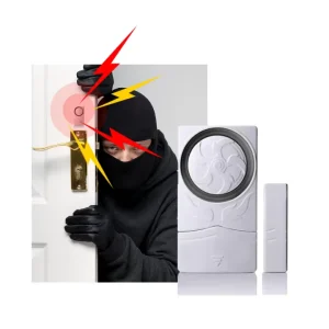 Battery Powered Wireless Sensor Magnetic Anti theft Security Window Refrigerator Door Alarm