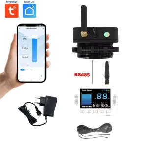 Best TLC2502LS Smart Tuya APP Industrial RS485 Liquid Level Transmitter for Oil Water Storage IP67 3m Range for Livestock Farm