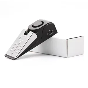 Best selling outdoor hotel 120 db ABS travel safety home safety door vibration alarm door stop alarm