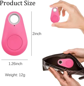 Bluetooth Item Locator GPS Tracker Anti-Lost Alarm Tag for Keys, Wallets, Pets, iPhone and Android