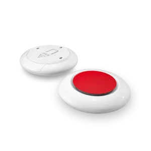 Bluetooth Low Energy Wireless Portable Emergency Use SOS Button Support One Click, Double Click Triple Click Hold Button