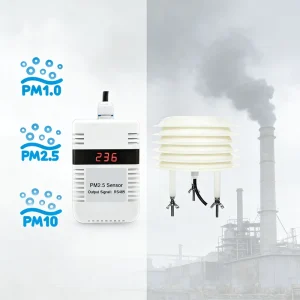 CDW-21A Industrial Indoor PM2.5 PM1.0 PM10 HCHO TVOC Air Quality Monitor IP65 LCD Display 3%FS Accuracy 3-Minute Warm-Up