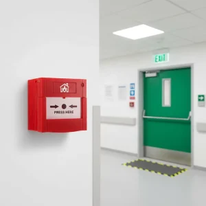 CE Approved Strobe Fire Alarm Call Point DC10 30V ABS Emergency Door Release Button Key Resettable Manual Call Point