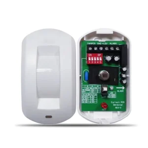 CE Certified Indoor Mini Wired Curtain Motion Sensor PIR Detector Narrow Beam for Office Home Warehouse Security System
