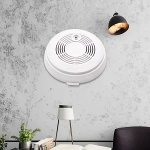 CE Standalone Smoke Detector with 9V Battery, Fire Safety Alarm
