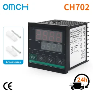 CH702 PID Temperature Control Switch 72x72mm Thermostat K-Type Input 0-1300C Relay SSR Output Single Home Automation