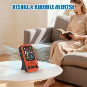 CO Air Quality Monitor Toxic Gas Concentration Tester Digital CO Leak Detector Stable Portable Household Air Safety Alarm