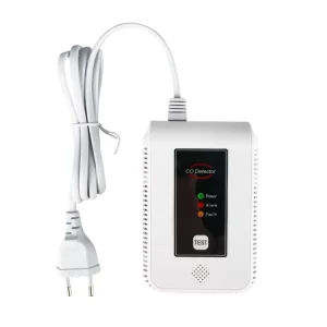 CO Alarm EN 50291 Certified Carbon Monoxide Detector 85dB Siren AC Powered Electrochemical Sensor Tamper