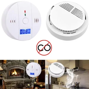 CO Detector Alarm LCD CO Carbon Monoxide Detector Poisoning Gas Warning Sensor Monitor