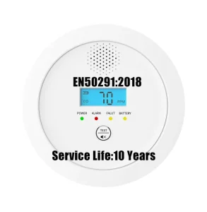 CO Detector with Battery Power for Home Safety EN50291 Certified Carbon Monoxide Alarm