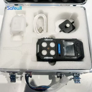 CO H2S SO2 NH3 H2 Portable 3 in 1 Multi Gas Detector with Sound Light Vibration Alarm ISO FCC Certified