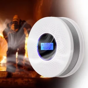 CO and Smoke 2-in-1 Alarm with Photoelectric Sensor and 85 dB Alarm