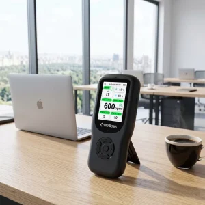 CO2 Air Quality Monitor for Office with NDIR Carbon Dioxide Monitoring and Ventilation Alert