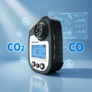 CO2 Meter CO Logger Gas Alarm with Anti Slip Housing Easy to Carry and Operate