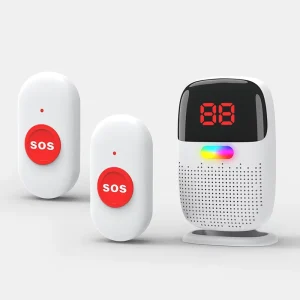 Call Buttons SOS Alert Doorbell Portable Alarm Caregiver Pagers Wireless for Nurse Calls Elderly Patients Home Emergencies