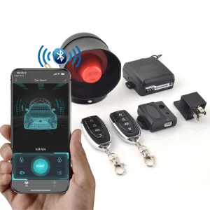 Car Security Alarm System BT Phone APP Remote Control One Way Two Way Car Alarm Remote Engine Start