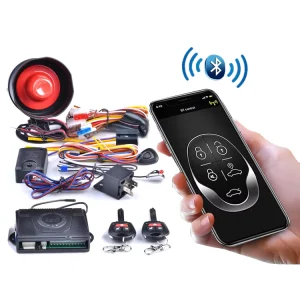 Car Security Alarm System Smart Phone App BT Control Remote Control Car Alarm System