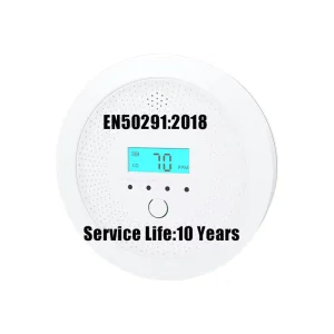 Carbon Monoxide Alarm and CO Detector with Battery Power EN50291 Certificate for Home Use