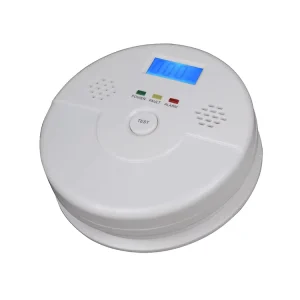 Carbon Monoxide Alarm and Gas Detector with LCD, 85 dB, Independent Home Security Sensor