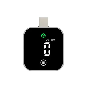 Carbon Monoxide & Combustible Gas Detector Dual Sensor Alarm System with USB Charge for Home Kitchen Office Detection