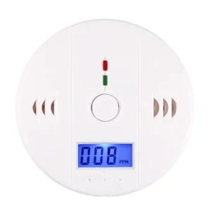 Carbon Monoxide Detector Module for Household Coal Stove Smoke Detection Honeycomb Design LCD Display Alarm Blue Smoke 60 180