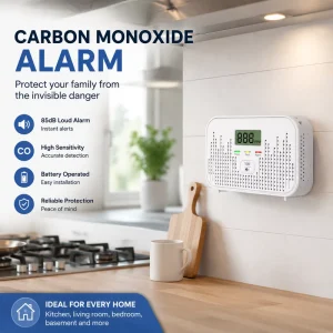 Carbon Monoxide Detector and Natural Gas Detector Wall Plug In Carbon Alarm Security