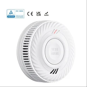 Certified Home Security Alarm System with Independent 85 dB EN14604 Wireless Smoke Detector