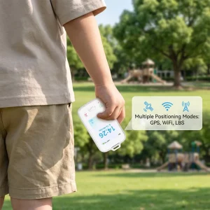 Child GPS Tracker HD Screen Android Student Card 4G LTE GPS WiFi LBS Locator SOS Call Anti harassment Safety Device for Kids