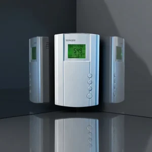 Class B Commercial CO Monitor Alarm Controller with Temperature and Humidity RS485 BACnet Building Ventilation Compatible
