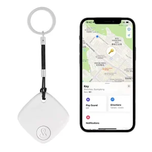 Clear Square Tracker Find My Air Tracker Key Luggage Pet Anti Lost Device for Apple