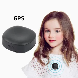 Coin-Size Mini GPS Tracker for Kids with SOS Necklace