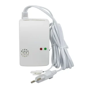 Combination Gas Leak Sensor Natural Gas Carbon Monoxide Detector Plug in Propane LPG Alarm for Kitchen with Gas Solenoid Valve