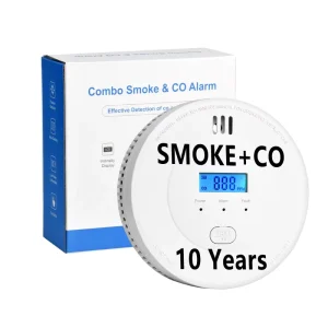 Combined Photoelectric Fire Alarm Smoke and CO Detector with 10-Year Battery Life