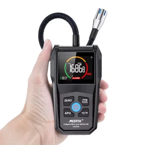 Combustible CH4 Gas Detector with Color LCD Display, Analog Bar and Double Alarm