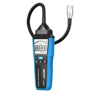 Combustible CH4, Methane, Natural Gas, Gasoline, and Alcohol Gas Detector with LCD Color Screen and Double Alarm