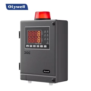 Combustible Gas Alarm Control Panel, 1 Loop, RS485 Interface, 4 Relay Outputs, Built-In Siren and Light, AC 220V with Battery Backup