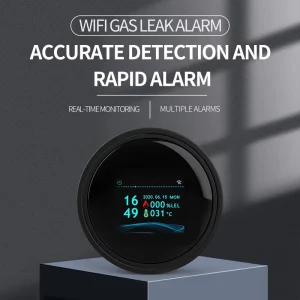 Combustible Gas Detector LCD Digital Gas Leak Alarm for Kitchen and Home Safety