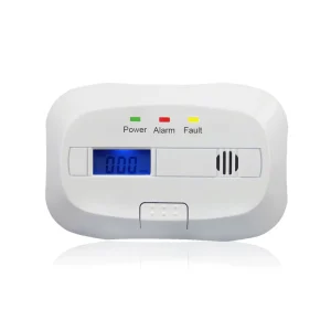 Combustible LPG and Natural Gas Alarm with LCD Display and 9V Battery Backup