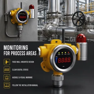 Commercial Fixed Combustible Gas Detector for Chemical Plants Boiler Rooms Warehouses and Process Areas