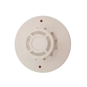 Commercial Wired Heat Detector with Smoke Sensing, Sound and Light Alarm