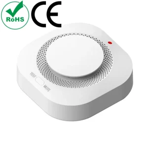 Compact Smoke Detector with Loud Buzzer for Household Use