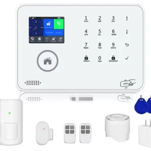 Complete Home Security Alarm Set WiFi GSM 4G Wireless Smart App 433MHz Frequency ABS Battery Powered Door Care System