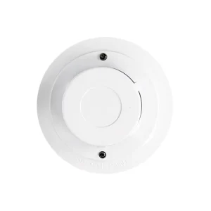 Conventional Photoelectric Smoke Detector DC 9V-35V Two-Wire Fire Alarm with Strobe ABS Material Durable 30-50 m Detection Range