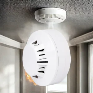 Conventional Wired Smoke Detector CE Certified EN54-7:2008 with 100-200 m Detection Range