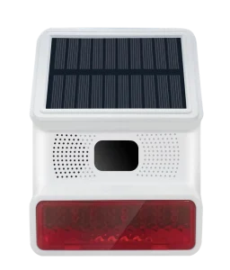 Cost Effective Waterproof ABS Tuya Smart WiFi Solar Siren 100dB Alarm 30 50m Detection PST PE523W