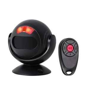 Cross-border Home Infrared Sensor Anti-theft Alarm SF07S Black Model No Wiring Required Remote Control Sound Light Wireless 433