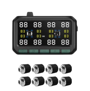 Cross border exclusive Smart Wireless Tire Pressure Monitoring System Suitable for 8 wheel Trucks and Buses