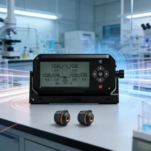 Custom Heavy Duty 2 Sensors Truck TPMS Tire Pressure Monitoring System Wireless Alarm Real Time Pressure for Logistics Truck