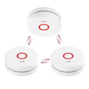 Customization Home Security Interlinked Photoelectric Fire Alarm Detector 85Db Wireless Interlinked Smoke Alarm